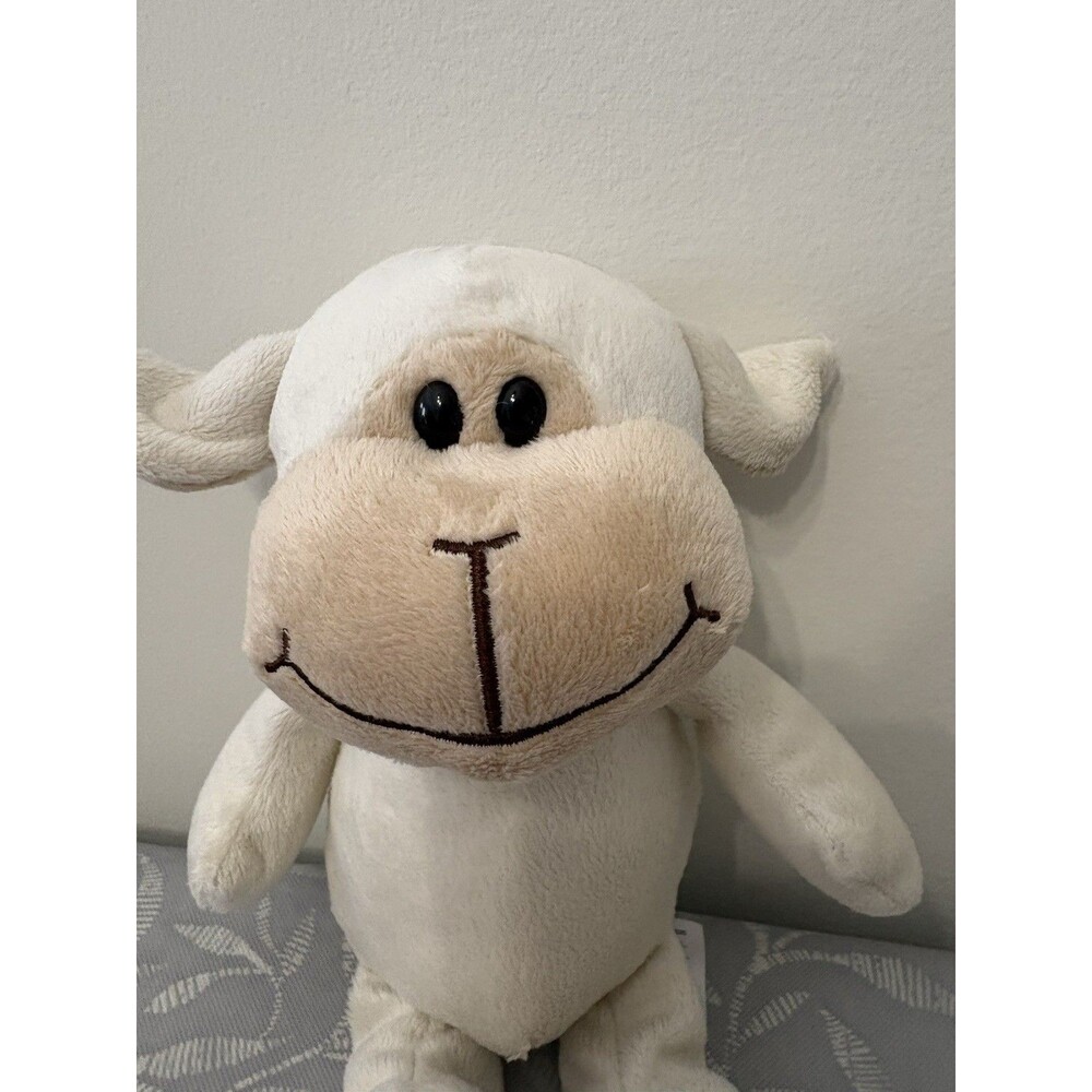 KINDER Plush Lamb Lovey Stuffed Animal Toy Cream 2019